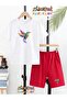 Colorful Bird Printed Top and Shorts/T-Shirt Summer Kids' Two-Piece Set