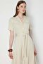 Beli Belted Short Sleeve Midi Dress - 4