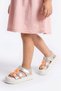 Orthopedic Sole Girls'/Boys' Teddy Bear and Floral Sandals Nursery and Daily Shoes Slippers - 2