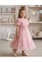 Lily co girl's skirt set with rose detail - 2 piece set