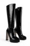 Laugh Women's Pointed Toe High Heeled Boots with Sewing Detail B4250 - 2