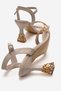 Women's Bow Tie and Stone Heeled Sandals Ten Skin - 4