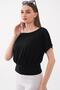 Women's Short Sleeve Boat Neck Blouse 260484