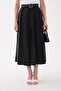 Women's Belt Detailed Pleated Long Skirt 260499 - - 3
