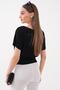 Women's Short Sleeve Boat Neck Blouse 260484 - 5