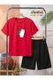 Cup Printed Top and Shorts/T-Shirt Summer Children's Two-Piece Set