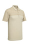 Men's Polo Collar Buttoned Pocket Short Sleeve Beige T-Shirt Classic Fit - 5308 - 3