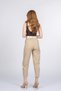 Women's Summer Beige Alviera Parachute Fabric Ankle Length Trousers Stylish Daily Comfortable 30373 - 3