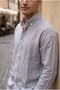 Men's Black Striped Long Sleeve Shirt Ls-13043 - 2