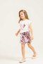 Girl's Sequined Shorts Skirt T-Shirt Set 5-12 Years Old - 3
