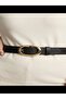 Women's Belt Casual Oval Buckle 3.2 cm - 3