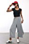 Black Ribbed T-Shirt 17631 - 3