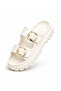 Women's Double Buckle Slippers - 3