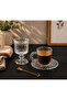Venus 65 ml Glass Coffee and Water Glasses Set of 6 – Mini Glass Set with Stylish Design and Footed Design - 3