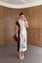 Belted Peony Kimono Dress - 2