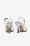 Women's Silver Stone Evening Dress Heeled Shoes - 5
