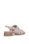 D26Ys-5100 Women's Genuine Leather Heeled Sandals Gray - 4