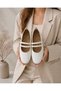 Lora Women's Double-Strapped Buckle Ballerina Shoes – Casual, Comfortable, Stylish Ballerinas - 4