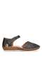 26By67.26019C Women's Genuine Leather Flat Sandals Black - 2