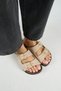 ®   Premium Mira Genuine Leather Women's Daily Slippers with Double Belt Buckle - 3