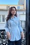 Women's Premium Body-Fitting Wide Cuff Detailed Long Sleeve Poplin Shirt Sun334 - 2
