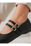 Lora Women's Double-Strapped Buckle Ballerina Shoes – Casual, Comfortable, Stylish Ballerinas - 2