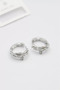 Jewelled Stud Earrings - Silver