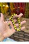 Yellow Color Tiger's Eye Natural Stone Mascot Prayer Beads
