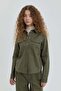 Pocket Detailed Shirt Khaki - 3