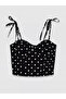 Timeless Clothing & Timeless Choices Heart Roba Collar String Strap Crop Blouse - 2