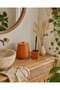 Decorative Bohemian Style Bathroom Set 4 Lt Trash Can Silicone Toilet Brush Bathroom Organizer - 3