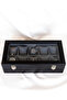 10-Piece Premium Watch Box, Faux Leather Covered, Special Design with Glass, Accessory Organizer - 4