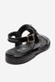 Auren Black Patent Leather Genuine Leather Buckle Women's Sandals - 5