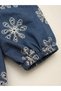 Girl's 2-Piece Set Embroidered Tie-Up Balloon Sleeve Crop Top High Waist Gabardine Pants for Holidays Daily Special Occasions - 3