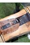 Calista Tasseled Two-Tone Tan & Bitter Brown Genuine Leather Design Belt - 5
