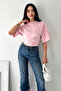 Women's Crop Blouse – Stylish Short Sleeve Top with Ruffle Detail - 3