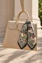 Women's 50X50 cm Patterned Scarf – Silk Satin Look Stylish Neck & Bag Accessory - 2