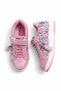Girl's Shiny Glittery Sports Shoes with Single Strap, Velcro, Tassel Detail and Patterned Casual Sneaker - 4