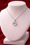 Sparkling Steel Necklace with Bow Detail (Silver Color) - 2