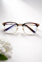Nova Square Rectangular 55 Ekartman Metal Transparent Women Men Unisex Blue Light Protection Screen Glasses Eyewear - 4