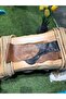 Amora Taba & Acı Kahve Genuine Leather Design Belt - Handcrafted - 5