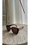 Vion Women's Brown Large Square Sunglasses – Stylish Modern Design, Uv400 Protection - 3