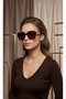 Vion Women's Brown Large Square Sunglasses – Stylish Modern Design, Uv400 Protection