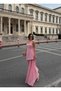 Women's Tulle Evening Dress with Scarf Detail Graduation Dress - 2