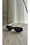 Nelia Black and White Narrow Sunglasses – Modern Minimal Design, Uv400 Protection - 3