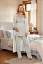 New Season Green Long Dressing Gown with Straps Special Design Summer 100% Cotton Maternity Dressing Gown Pajama Set - 5