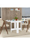 طاولة طعام أرتيميو بيضاء D76.0XH73.4XW130.0 - 7