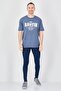 Men Crew Neck Plain Short Sleeve T-Shirt, Ash Navy - 4