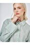 100% Cotton Floral Embroidered Tunic Water Green - 7
