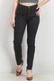 Women Skinny Fit Solid Denim Jeans, Black